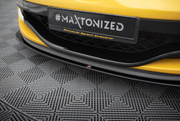 Cup Spoilerlippe Front Ansatz passend für RENAULT MEGANE 3 RS v.2 schwarz Hochglanz