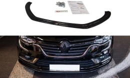 Cup Spoilerlippe Front Ansatz für Renault Talisman schwarz Hochglanz