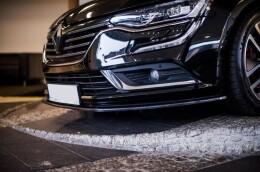 Cup Spoilerlippe Front Ansatz für Renault Talisman schwarz Hochglanz