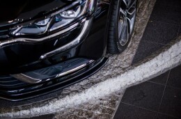 Cup Spoilerlippe Front Ansatz passend für Renault Talisman schwarz Hochglanz