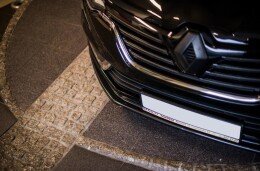 Cup Spoilerlippe Front Ansatz passend für Renault Talisman schwarz Hochglanz