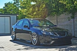 Cup Spoilerlippe Front Ansatz passend für SAAB 9-3 TURBO X Carbon Look