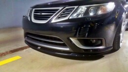 Cup Spoilerlippe Front Ansatz passend für SAAB 9-3 TURBO X Carbon Look
