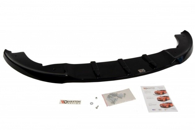 Cup Spoilerlippe Front Ansatz passend für SEAT IBIZA IV (6J) vor Facelift schwarz Hochglanz