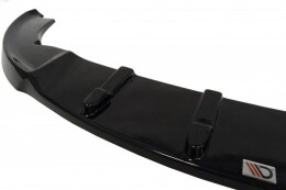 Cup Spoilerlippe Front Ansatz für SEAT IBIZA IV (6J) vor Facelift schwarz Hochglanz