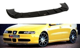 Cup Spoilerlippe Front Ansatz für SEAT LEON MK1 mit Sport Stoßstange schwarz Hochglanz