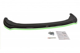 Cup Spoilerlippe Front Ansatz V.2 passend für SEAT LEON MK2 CUPRA / FR Facelift schwarz Hochglanz