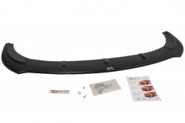 Cup Spoilerlippe Front Ansatz V.1 passend für SEAT LEON MK2 CUPRA FR Facelift schwarz Hochglanz