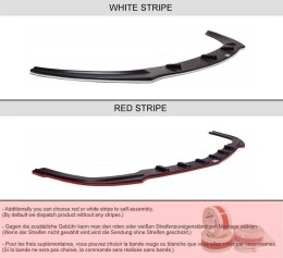 Cup Spoilerlippe Front Ansatz für SEAT LEON MK2 CUPRA FR (vor Facelift) schwarz matt