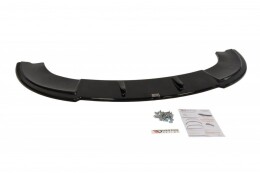Cup Spoilerlippe Front Ansatz passend für SEAT LEON MK2 MS DESIGN schwarz Hochglanz