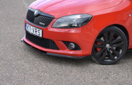 Cup Spoilerlippe Front Ansatz passend für Skoda Fabia RS Mk2 schwarz matt