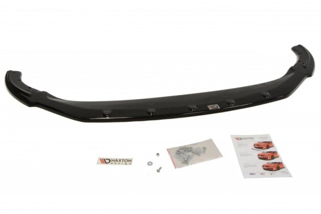 Cup Spoilerlippe Front Ansatz passend für Skoda Fabia Mk2 FL schwarz Hochglanz