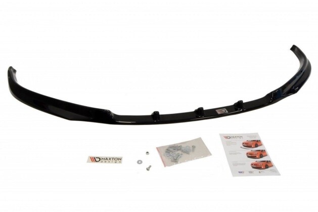 Cup Spoilerlippe Front Ansatz passend für Skoda Fabia Mk2 schwarz Hochglanz