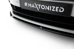 Cup Spoilerlippe Front Ansatz V.2 passend für Skoda Superb Liftback / Combi Mk3 schwarz Hochglanz