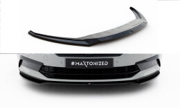 Street+ Spoilerlippe Front Ansatz V.2 passend für Skoda Superb Liftback / Combi Mk3 schwarz Hochglanz