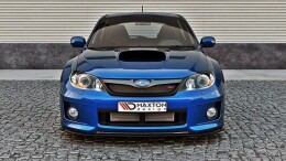 Street+ Spoilerlippe Front Ansatz V.1 passend für Subaru Impreza WRX STI MK3 FL schwarz Hochglanz
