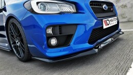 Cup Spoilerlippe Front Ansatz passend für Subaru Impreza MK4 WRX STI V.1 schwarz Hochglanz