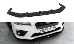Street+ Spoilerlippe Front Ansatz V.2 passend für Subaru WRX STI schwarz Hochglanz