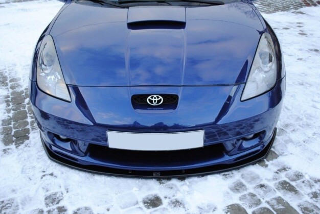 Cup Spoilerlippe Front Ansatz für Toyota CELICA T23 TS vor FL schwarz Hochglanz