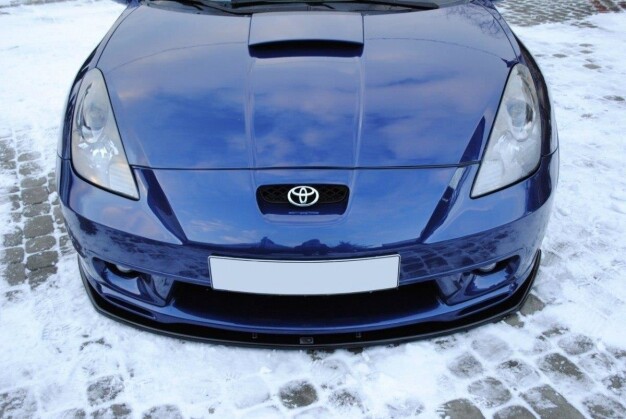 Cup Spoilerlippe Front Ansatz passend für TOYOTA CELICA T23 TS vor Facelift schwarz Hochglanz