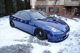 Cup Spoilerlippe Front Ansatz für Toyota CELICA T23 TS vor FL schwarz Hochglanz