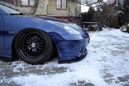 Cup Spoilerlippe Front Ansatz passend für TOYOTA CELICA T23 TS vor Facelift schwarz Hochglanz