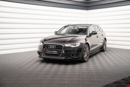 Cup Spoilerlippe Front Ansatz V.1 Audi A6 C7 schwarz...