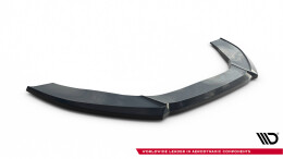 Cup Spoilerlippe Front Ansatz V.1 passend für Audi A6 / A6 C7 S-line/ S6 C7 Facelift schwarz Hochglanz