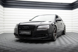 Cup Spoilerlippe Front Ansatz V.1 Audi A8 D4 schwarz...