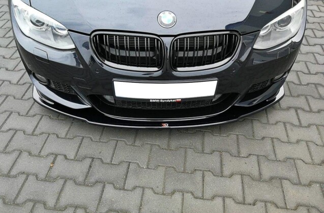 Cup Spoilerlippe Front Ansatz für BMW 3er E92 M Paket vor Facelift