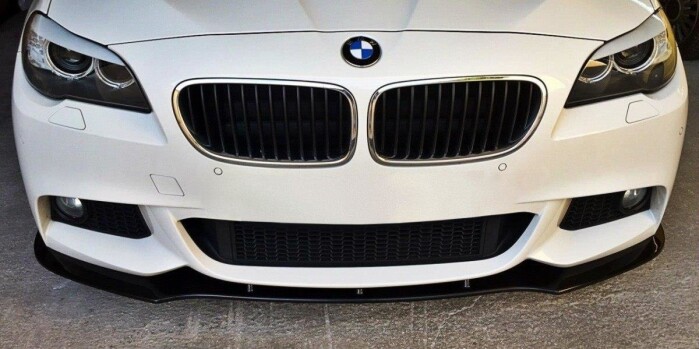 Cup Spoilerlippe Front Ansatz V.1 passend für BMW 5er F10/F11 M Paket schwarz Hochglanz