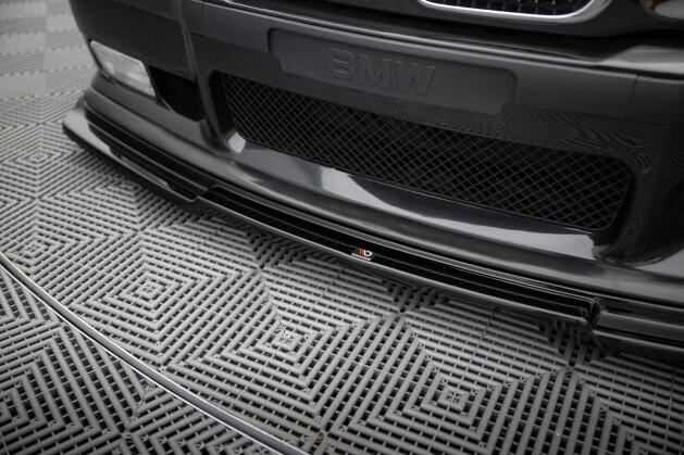 Cup Spoilerlippe Front Ansatz V.1 passend für BMW M3 / 3 M-Paket E36 Coupe schwarz Hochglanz