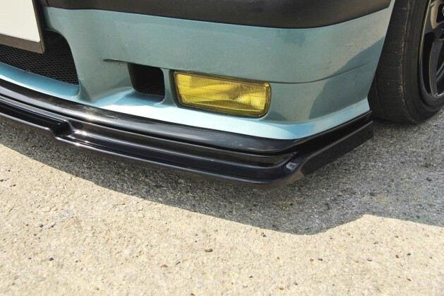 Cup Spoilerlippe Front Ansatz V.1 für BMW M3 E36 schwarz matt