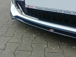 Cup Spoilerlippe Front Ansatz V.1 für KIA STINGER GT schwarz Hochglanz