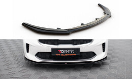 Cup Spoilerlippe Front Ansatz V.1 passend für Kia Stinger GT / GT-Line / Standard Mk1 schwarz Hochglanz