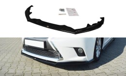 Cup Spoilerlippe Front Ansatz V.1 passend für Lexus CT Mk1 Facelift schwarz Hochglanz