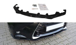 Cup Spoilerlippe Front Ansatz V.1 passend für Lexus GS Mk4 Facelift schwarz Hochglanz