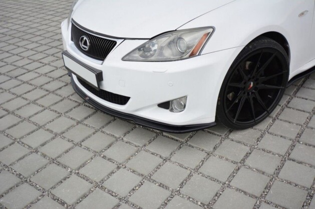 Cup Spoilerlippe Front Ansatz V.1 passend für Lexus IS Mk2 schwarz Hochglanz