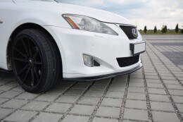 Cup Spoilerlippe Front Ansatz V.1 passend für Lexus IS Mk2 schwarz Hochglanz