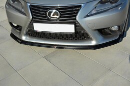 Street+ Spoilerlippe Front Ansatz V.1 passend für Lexus IS Mk3 schwarz Hochglanz