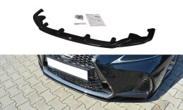 Cup Spoilerlippe Front Ansatz V.1 passend für Lexus IS Mk3 Facelift F-Sport schwarz Hochglanz