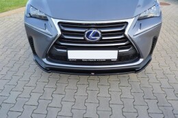 Street+ Spoilerlippe Front Ansatz V.1 passend für Lexus NX Mk1 schwarz Hochglanz