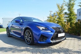 Street+ Spoilerlippe Front Ansatz V.1 passend für Lexus RC F schwarz Hochglanz