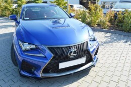 Street+ Spoilerlippe Front Ansatz V.1 passend für Lexus RC F schwarz Hochglanz