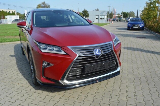Street+ Spoilerlippe Front Ansatz V.1 passend für Lexus RX Mk4 schwarz Hochglanz