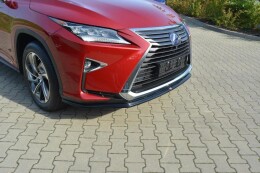 Street+ Spoilerlippe Front Ansatz V.1 passend für Lexus RX Mk4 schwarz Hochglanz