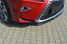 Street+ Spoilerlippe Front Ansatz V.1 passend für Lexus RX Mk4 schwarz Hochglanz