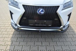 Street+ Spoilerlippe Front Ansatz V.1 passend für Lexus RX Mk4 F-Sport schwarz Hochglanz