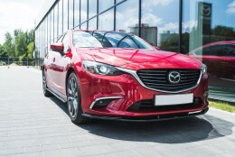 Street+ Spoilerlippe Front Ansatz V.1 passend für Mazda 6 GJ (Mk3) FL schwarz Hochglanz