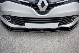 Cup Spoilerlippe Front Ansatz V.1 passend für Renault Clio Mk4 schwarz Hochglanz